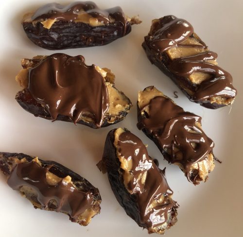 Almond Butter Chocolate Dates